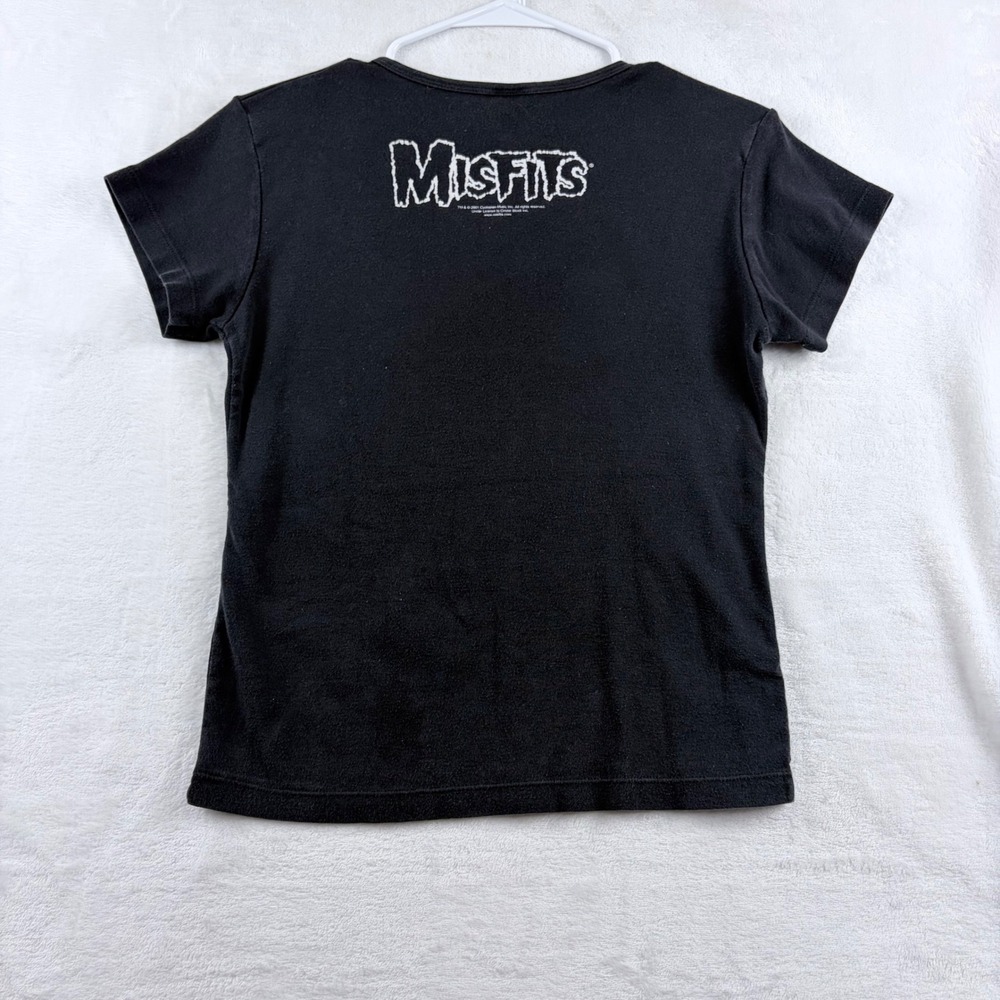 Misfits Skeleton Hands Graphic T-Shirt Black Short Sleeve Punk Band Tee Large - Picture 2 of 7